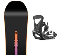 Pack snowboard Nitro Prime Chroma Cam-out 26 + Attacchi Sci - Nero / Multicolore - Größe 160W - 2026