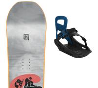 Pack snowboard Nitro Ripper Kids 25 + Attacchi Sci - Grigio / Nero - Größe 121 - 2025