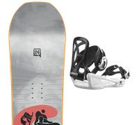 Pack snowboard Nitro Ripper Kids 25 + Attacchi Sci - Grigio / Nero - Größe 126 - 2025