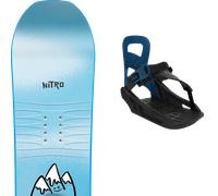 Pack snowboard Nitro Ripper Kids Blue 26 + Attacchi Sci - Blu - Größe 126 - 2026