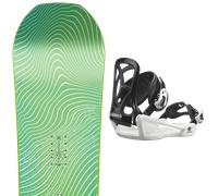 Pack snowboard Nitro Ripper Youth X Volcom 25 + Attacchi Sci - Verde - Größe 132 - 2025