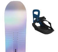 Pack snowboard Nitro Spirit Kids 26 + Attacchi Sci - Viola / Multicolore - Größe 121 - 2026