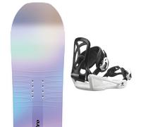 Pack snowboard Nitro Spirit Kids 26 + Attacchi Sci - Viola / Multicolore - Größe 126 - 2026