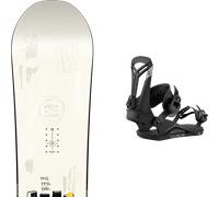 Pack snowboard Nitro T1 White 26 + Attacchi Sci - Bianco - Größe 155W - 2026