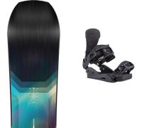 Pack snowboard Nitro Team Black/multi 26 + Attacchi Sci - Nero / Multicolore - Größe 157W - 2026