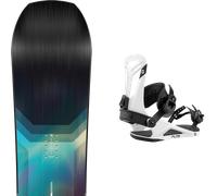 Pack snowboard Nitro Team Black/multi 26 + Attacchi Sci - Nero / Multicolore - Größe 159 - 2026