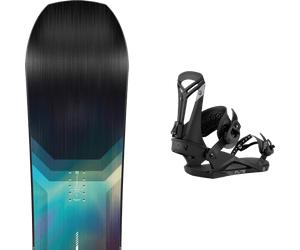 Pack snowboard Nitro Team Black/multi 26 + Attacchi Sci - Nero / Multicolore - Größe 162W - 2026