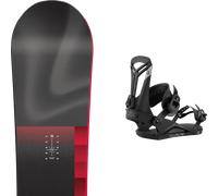 Pack snowboard Nitro Team Pro Black/red 27 + Attacchi Sci - Nero - Größe 162W - 2027