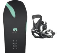 Pack snowboard Ride Berzerker Black/green/purple 26 + Attacchi Sci - Nero / Blu - Größe 160W - 2026