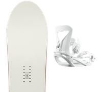 Pack snowboard Ride Compact 25 + Attacchi Sci - Bianco - Größe 146 - 2025