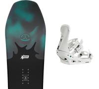 Pack snowboard Ride Deep Fake Black/blue 26 + Attacchi Sci - Nero / Giallo / Blu - Größe 159 - 2026