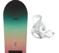 Pack snowboard Ride Heartbreaker Black/multi 26 + Attacchi Sci - Nero / Verde / Rosa - Größe 143 - 2026