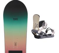 Pack snowboard Ride Heartbreaker Black/multi 26 + Attacchi Sci - Nero / Verde / Rosa - Größe 147 - 2026