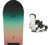 Pack snowboard Ride Heartbreaker Black/multi 26 + Attacchi Sci - Nero / Verde / Rosa - Größe 150 - 2026
