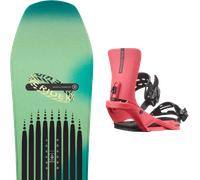 Pack snowboard Ride Moderator Green/black 26 + Attacchi Sci - Verde / Blu / Nero - Größe 159 - 2026
