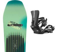 Pack snowboard Ride Moderator Green/black 26 + Attacchi Sci - Verde / Blu / Nero - Größe 161W - 2026