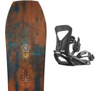 Pack snowboard Ride Mtn Pig Brown/blue 26 + Attacchi Sci - Marrone / Blu / Nero - Größe 162 - 2026