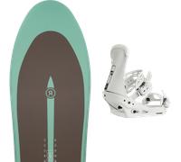 Pack snowboard Ride Peace Seeker Brown/turquoise 26 + Attacchi Sci - Nero / Verde - Größe 155 - 2026