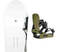 Pack snowboard Ride Saturday White/black 26 + Attacchi Sci - Bianco / Nero - Größe 142 - 2026