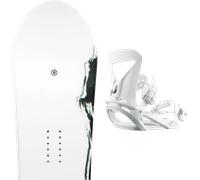 Pack snowboard Ride Saturday White/black 26 + Attacchi Sci - Bianco / Nero - Größe 146 - 2026