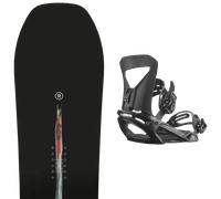 Pack snowboard Ride Shadowban 25 + Attacchi Sci - Nero / Multicolore - Größe 164W - 2025