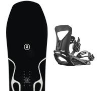 Pack snowboard Ride Smokescreen 25 + Attacchi Sci - Nero / Grigio - Größe 158 - 2025