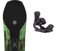 Pack snowboard Ride Smokescreen Black/green 26 + Attacchi Sci - Nero / Verde - Größe 157W - 2026