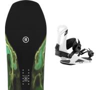 Pack snowboard Ride Smokescreen Black/green 26 + Attacchi Sci - Nero / Verde - Größe 158 - 2026