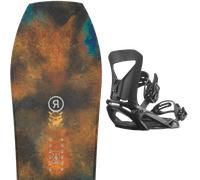 Pack snowboard Ride Superpig Brown/blue 26 + Attacchi Sci - Marrone / Blu / Arancione - Größe 151 - 2026