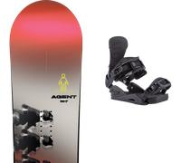 Pack snowboard Rome Agent Grey/red/black 26 + Attacchi Sci - Grigio - Größe 157 - 2026