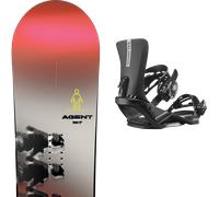 Pack snowboard Rome Agent Grey/red/black 26 + Attacchi Sci - Grigio - Größe 158W - 2026