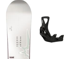 Pack snowboard Rome Hype White/grey 26 + Attacchi Sci - Bianco - Größe 147 - 2026