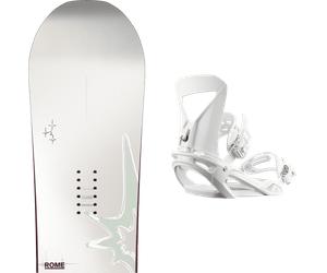 Pack snowboard Rome Hype White/grey 26 + Attacchi Sci - Bianco - Größe 147 - 2026