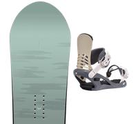 Pack snowboard Rome Muse W 25 + Attacchi Sci - Verde / Viola - Größe 146 - 2025