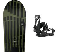 Pack snowboard Rome Warden Black/khaki 26 + Attacchi Sci - Nero - Größe 154 - 2026