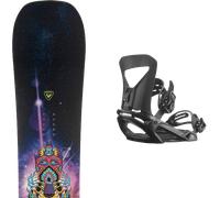 Pack snowboard Rossignol Ampage Vol.2 Black/multi 26 + Attacchi Sci - Nero / Multicolore - Größe 155 - 2026