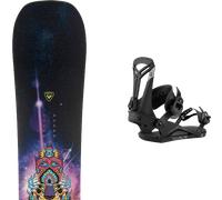 Pack snowboard Rossignol Ampage Vol.2 Black/multi 26 + Attacchi Sci - Nero / Multicolore - Größe 156W - 2026