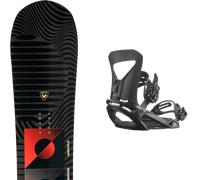Pack snowboard Rossignol Evader Black/red 26 + Attacchi Sci - Nero / Multicolore - Größe 154 - 2026