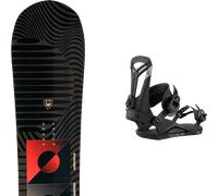 Pack snowboard Rossignol Evader Black/red 26 + Attacchi Sci - Nero / Multicolore - Größe 154 - 2026