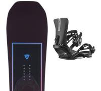 Pack snowboard Rossignol Jibsaw 25 + Attacchi Sci - Nero / Blu - Größe 158W - 2025