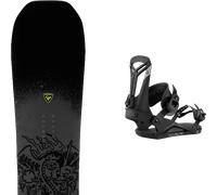 Pack snowboard Rossignol Jibsaw Black/green 27 + Attacchi Sci - Nero / Grigio - Größe 157 - 2027