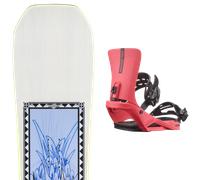 Pack snowboard Rossignol Juggernaut 25 + Attacchi Sci - Bianco - Größe 161W - 2025
