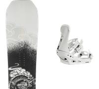 Pack snowboard Rossignol Juggernaut Black/white 26 + Attacchi Sci - Grigio / Nero - Größe 158 - 2026