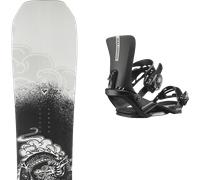 Pack snowboard Rossignol Juggernaut Black/white 26 + Attacchi Sci - Grigio / Nero - Größe 162 - 2026