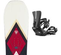 Pack snowboard Rossignol Meraki 24 + Attacchi Sci - Beige / Nero / Rosso - Größe 145 - 2025