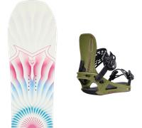 Pack snowboard Rossignol Meraki White/pink/blue 26 + Attacchi Sci - Grigio / Bianco / Rosa - Größe 145 - 2026
