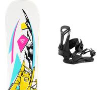 Pack snowboard Rossignol Retox White/multi 26 + Attacchi Sci - Bianco / Rosa / Blu - Größe 153 - 2026
