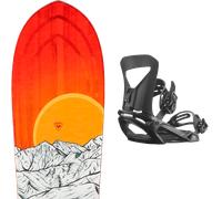 Pack snowboard Rossignol Xv Sushi Orange/white 26 + Attacchi Sci - Arancione / Grigio / Nero - Größe 144 - 2026