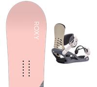 Pack snowboard Roxy Dawn 25 + Attacchi Sci - Rosa / Grigio - Größe 138 - 2025