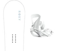 Pack snowboard Roxy Dawn White/blue 26 + Attacchi Sci - Bianco - Größe 138 - 2026